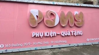 Biển chữ nổi mica tại Hải Dương