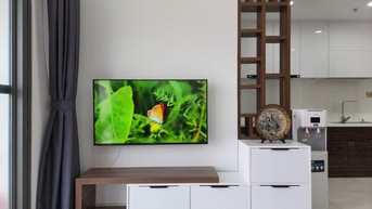 Cho thuê căn  Satra Eximland  rộng 93m2, 2p ngủ, NTCC, 17tr/th
