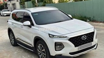 Hyundai Santafe máy dầu model 2021 màu trắng