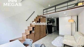 CĂN HỘ DỊCH VỤ CÓ GÁC FULL NỘI THẤT CỬA SỔ TO NGAY CÔNG VIÊN LÀNG HOA