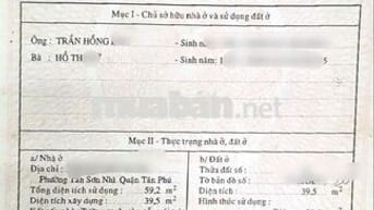 NHÀ MỚI 2TẦNG 4x10m 2PN 2WC NGAY ĐH CÔNG THƯƠNG, AEON TÂN PHÚ - NHÚ 4T