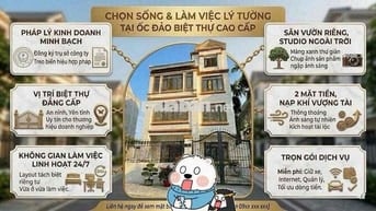 ❤️ NHÀ Ở KẾT HỢP LÀM VIỆC - KHU BIỆT THỰ SÂN VƯỜN CAO CẤP - NGANG 9M