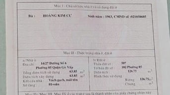 BÁN NHÀ CHÍNH CHỦ - DƯƠNG QUẢNG HÀM