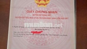 ĐẤT Ở BẢO VINH /LONG KHÁNH- SỔ CHÍNH CHỦ- BUÔNG SỔ- THỎA THUẬN NHẸ