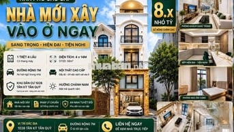 NHÀ PHỐ CHÍNH CHỦ - ĐẦY ĐỦ NỘI THẤT - CÁCH AEON MALL TÂN PHÚ 5 PHÚT
