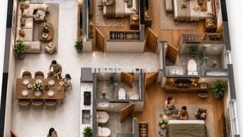 Căn góc 3PN3WC siêu rộng dãi , thoáng mát ,view siêu đẹp