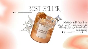 🍊🌼 NẾN THƠM AURA HƯƠNG NHÀI CAM 