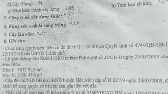 NHÀ BÁN - ÂP 48-TÂN XUÂN - HÓC MÔN