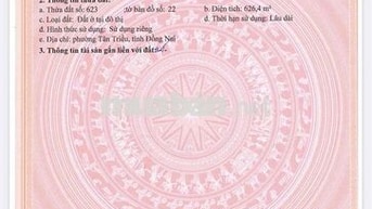 1 Lô mặt tiền đường giao thông 6m cách chợ Thạnh Phú 200m