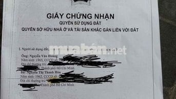 BÁN ĐẤT MẶT TIỀN ĐƯỜNG SONG HÀNH HÓC MÔN