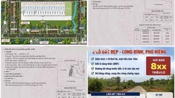 Đất Long Bình Phú Riềng 1015m² mặt tiền 10m sổ hồng riêng