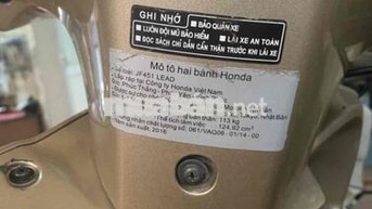 Honda Lead 2016 Vàng cát 13085 km