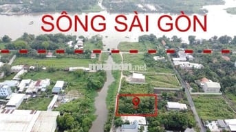 Ngộp 456m👉300đất ở mặt tiền sông mát mẻ vườn sẳn măng cụt,sầu riêng 