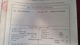 Bán NHà MTKD Độc lập 78m2 Ngân hàng Hỗ Trợ 10 tỷ 