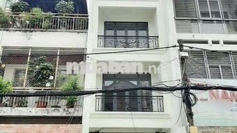 nhà mới xây 10pn 10wc mặt tiền Lê minh xuân, p7. thang máy