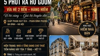 PHỐ CỔ BA ĐÌNH – VỈA HÈ – ĐẤT VÀNG HIẾM CÒN SÓT LẠI 50M2, 4X TỶ