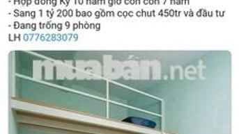 SANG 111 PHÒNG TRỌ. P15 Gò Vấp