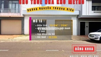 CHO THUÊ NHÀ KHU METRO 12 MÉT MẶT TIỀN