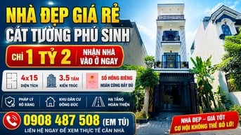 Bán Nhà Đẹp Giá Rẻ Tại KDC Cát Tường Phú Sinh | Nhà Mới 3,5 Tấm 