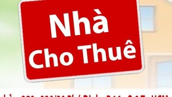 Cho Thuê Nhà Nguyên Căn : 230/30 Phú Định P.16 Q.8 Tp.HCM - dt:4,5x15m