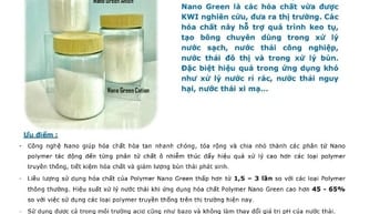GREE Cung Cấp Polymer Nano Green Anion Trong Xử Lý Nước Thải Và Ép Bùn