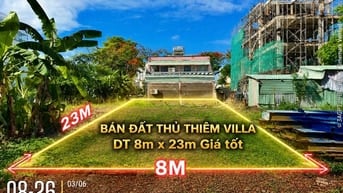 BÁN ĐẤT THỦ THIÊM VILLA – 03 NỀN 8X23M GIÁ TỐT – LH 0898880505 Trường