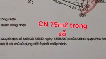 Góc 2MT Hẻm nhựa 6m, Phổ Quang, P9 Phú Nhuận cũ (P Đức Nhuận mới