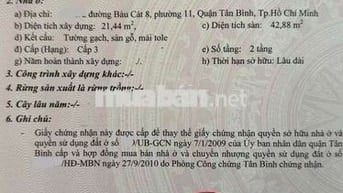 NHỈNH 2 TỶ CÓ NHÀ KHU BÀU CÁT 2 TẦNG HOÀN CÔNG ĐỦ