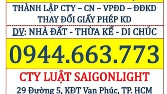 LUẬT SƯ: TƯ VẤN DOANH NGHIỆP VÀ TRANH TỤNG (TP. HCM; B. DƯƠNG; Đ. NAI)