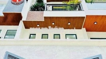 Cho Thuê Nhà Mới Xây 100% DT 200m2 1Trệt 1Lửng 3Lầu 4Pn 5Wc Sân Thượng