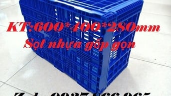 Khay gấp gọn, thùng nhựa gập, sọt gấp gọn tại Hà Nội
