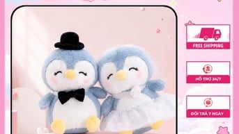 Gấu Bông Couple Cánh Cụt Cho Trẻ