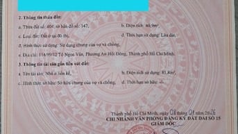 Cần bán nhà hẻm cụt, mới xây