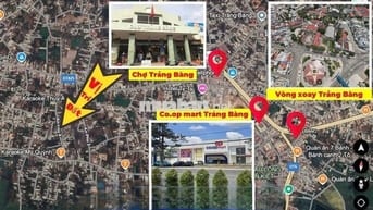Cần bán lô đất 2 mặt tiền cạnh chợ Trảng Bàng 100m2 full thổ 530tr