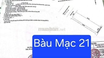🔴💥Bán đất Bàu Mạc 21 - kẹp lối thoát hiểm 1m bên hông