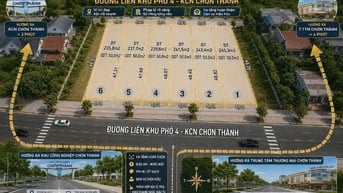 CHỦ NGỘP CẦN RA ĐI 6 LÔ ĐẤT LIỀN KỀ, TẠI CHƠN THÀNH-ĐỒNG NAI