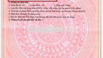Bán đất nhà sàn Bến Tràm, Phú Quốc