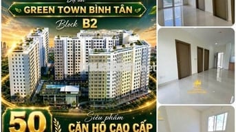Chỉ 827tr sở hữu căn 52m2 có ban công - Green Town - Giá CĐT - CK 9%
