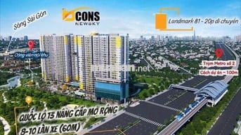 BÁN GẤP CĂN HỘ BCONS NEWSKY, 4 MẶT VIEW SÔNG SÀI GÒN, 20 PHÚT ĐẾN Q.1