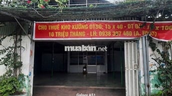 Cho thuê nhà đất phù hợp kho xưởng, văn phòng.