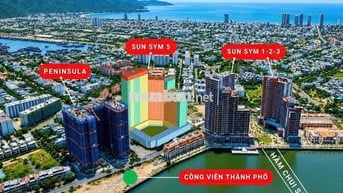 Suất CĐT căn góc 93.3m2 Peninsula Đà Nẵng view Sông Hàn, CK 18%