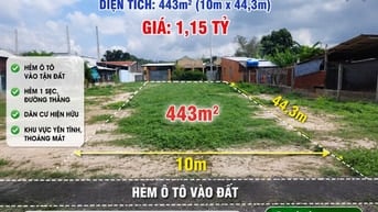 443m² ĐẤT CỦ CHI – NGANG 10M – Ô TÔ VÀO TẬN ĐẤT – CHỈ 1,15 TỶ