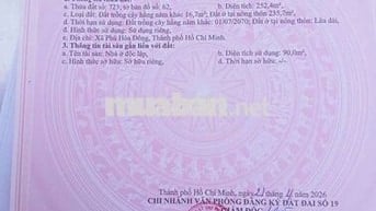 . CHÍNH CHỦ, BÁN CĂN NHÀ MỚI XÂY  DT 252 m2
