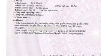 DT KHỦNG - SHR HOÀN CÔNG- 100M2 - 3PN - TCH TÔ KÝ- NHỈNH 3 TỶ