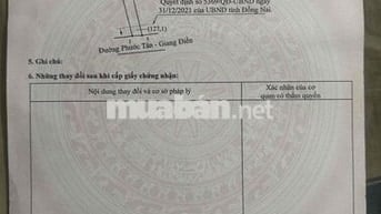 BÁN ĐẤT MẶT TIỀN PHƯỚC TÂN – GIANG ĐIỀN, TRẢNG BOM