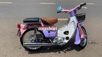 Honda Cub Cổ điển Hồng Tím Trắng bs:60