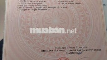 Cắt lỗ sâu 300tr bán 95m2 đất ở Bình mỹ Củ Chi full thổ cư giá 630tr