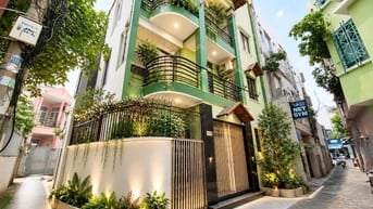 Nhà đẹp 4 Tầng, 99m2 ngang 9m hẻm xe hơi Hoàng Hoa Thám Bình Thạnh