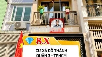 🏡 Nhà Quận 3 - Cư Xá Đô Thành - hẻm xe ô tô thẳng 1 trục - 3 phòng ngủ