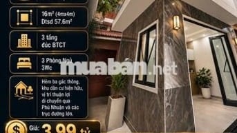 Hiếm Trung Tâm Bình Thạnh - Nguyễn Văn Đậu 3 Tầng